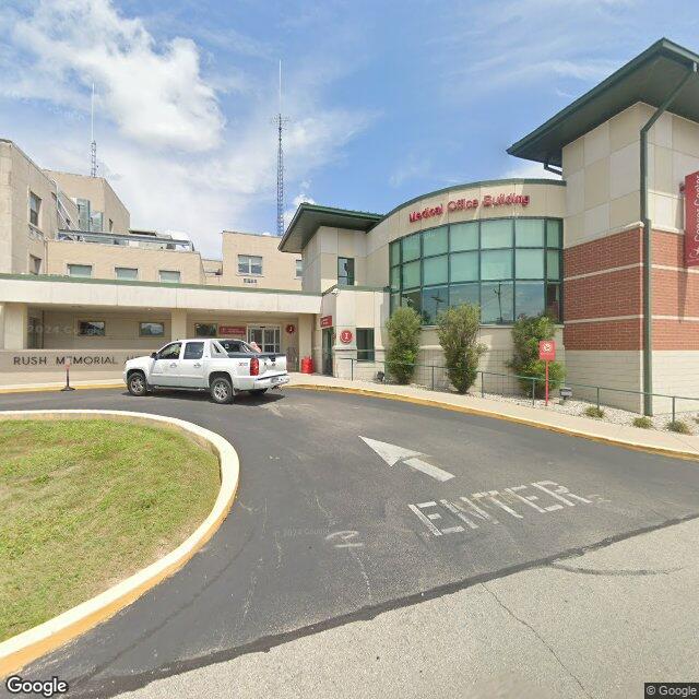 Rush Memorial Hospital, Rushville, IN Street View Image